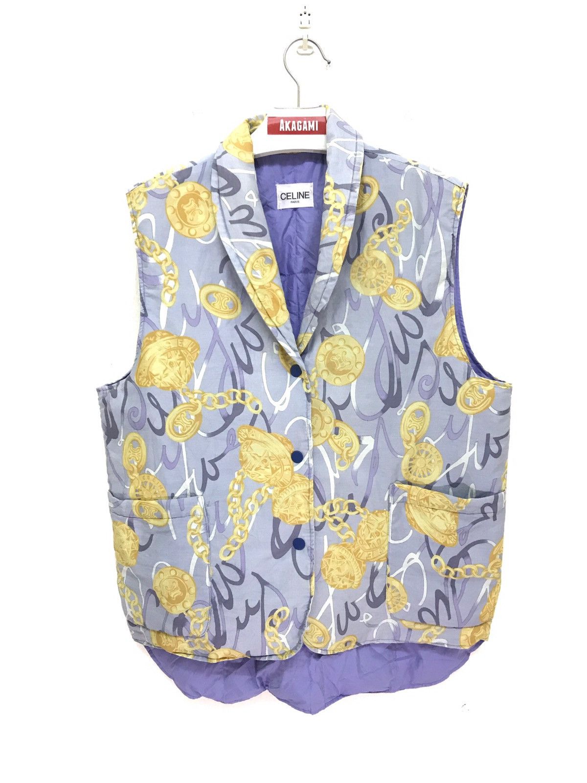 Celine Celine Paris Padding Vest Fullprinted 6🟩4 Size US M / EU 48-50 / 2 - 1 Thumbnail