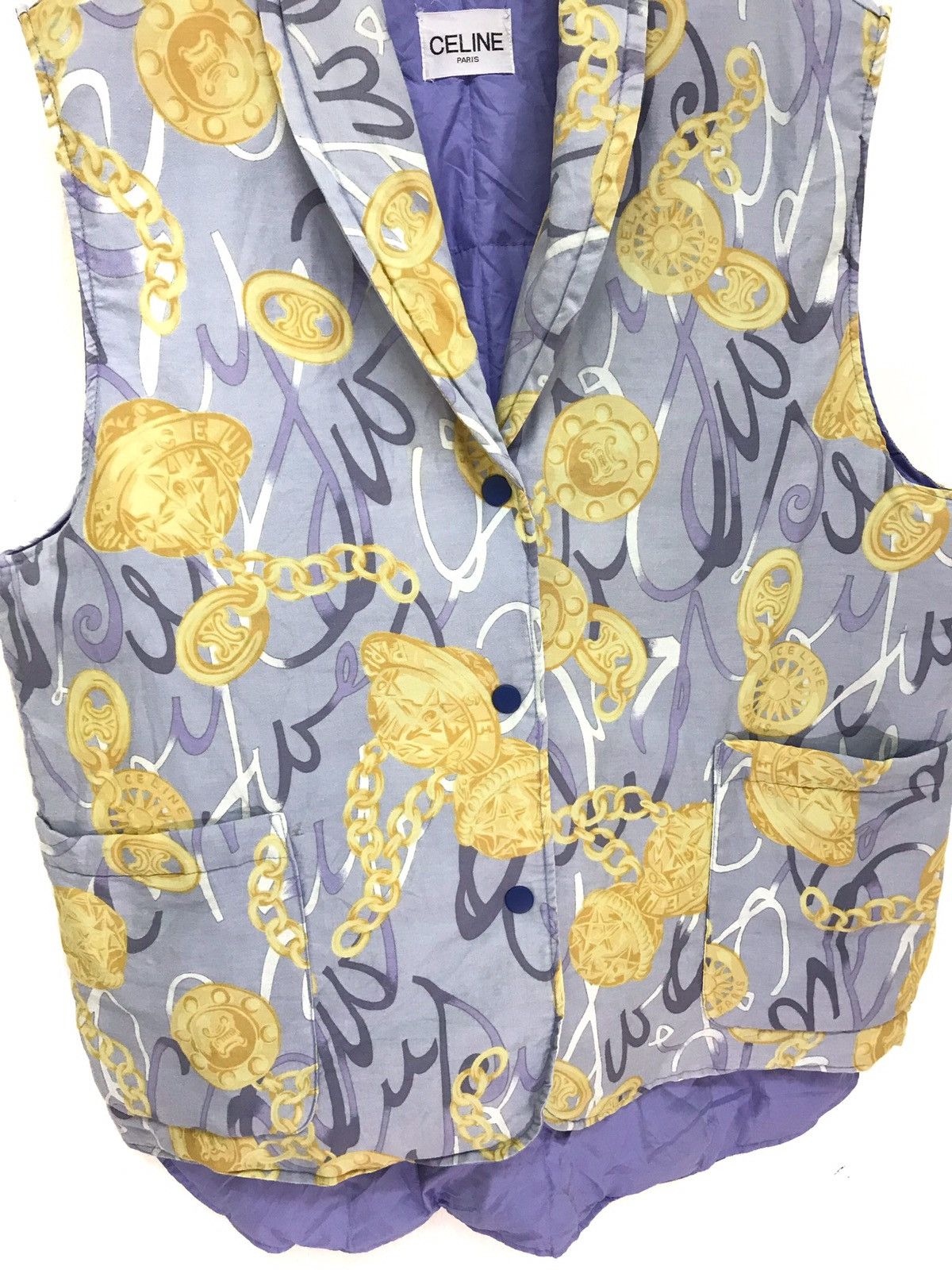 Celine Celine Paris Padding Vest Fullprinted 6🟩4 Size US M / EU 48-50 / 2 - 2 Thumbnail