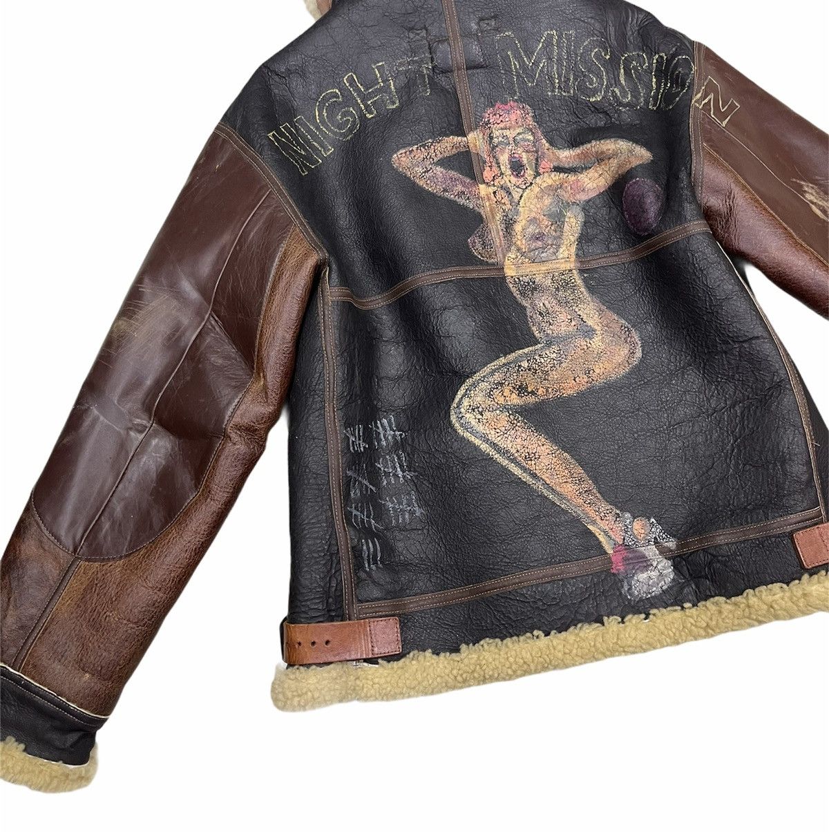 Vintage AVIREX B3 WWII IMPRESSIONS NIGHT MISSION Size US L / EU 52-54 / 3 - 11 Thumbnail