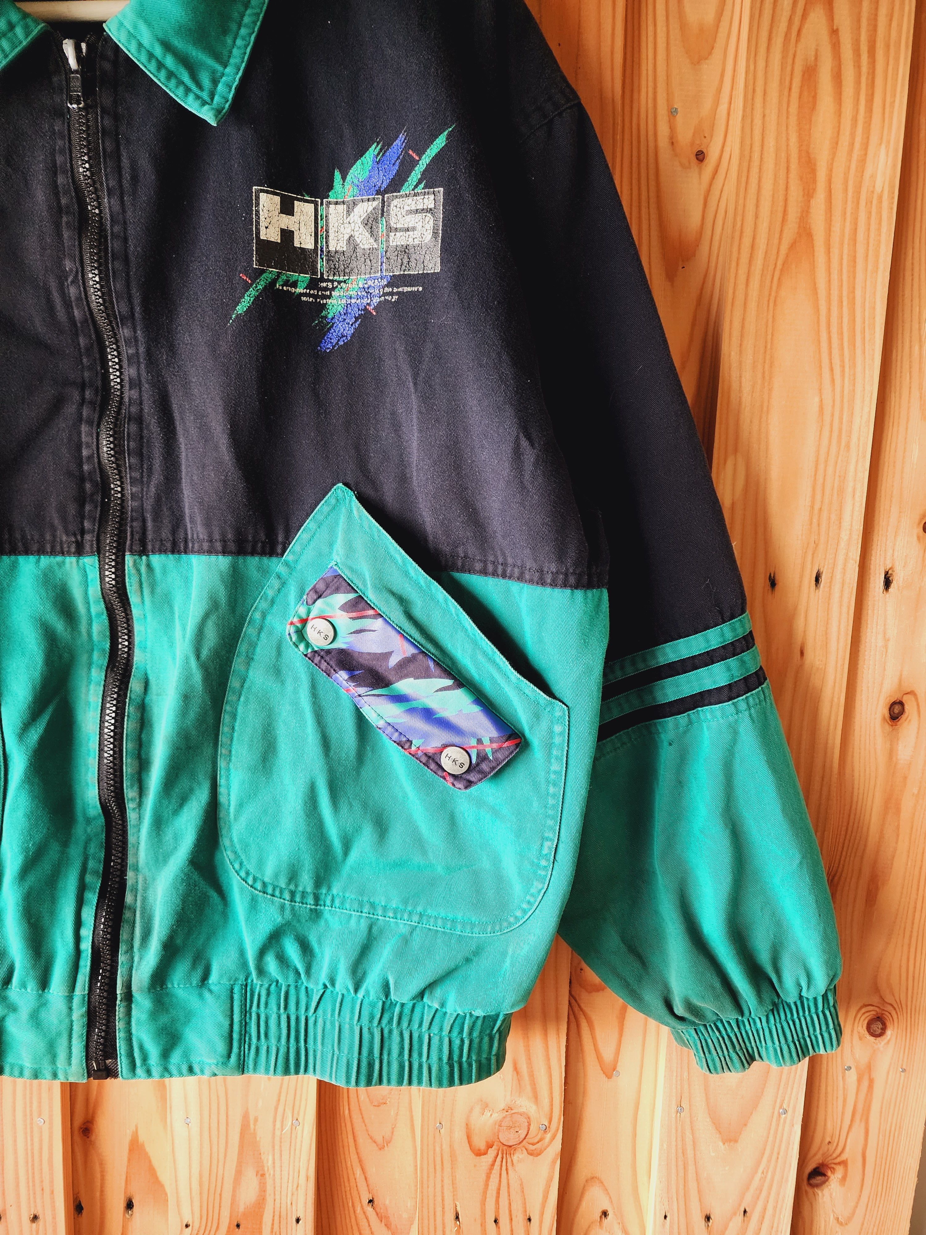 Vintage HKS Racing Bomber Jacket Rare Design