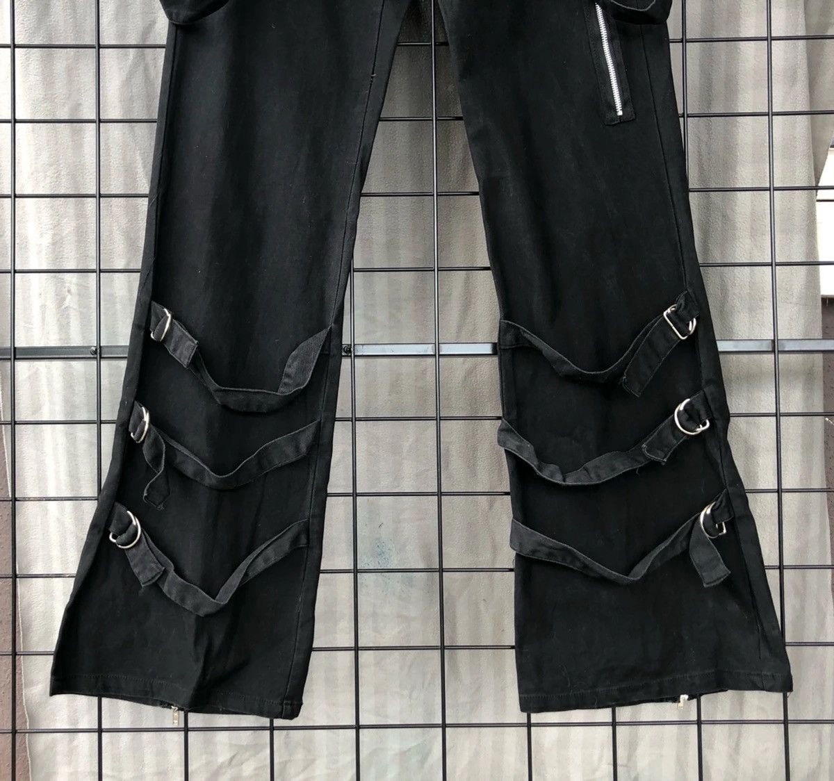 Japanese Brand Ice Hysteric Glamour Inspires Bondages Punk Zipper Pants Size US 29 - 4 Thumbnail