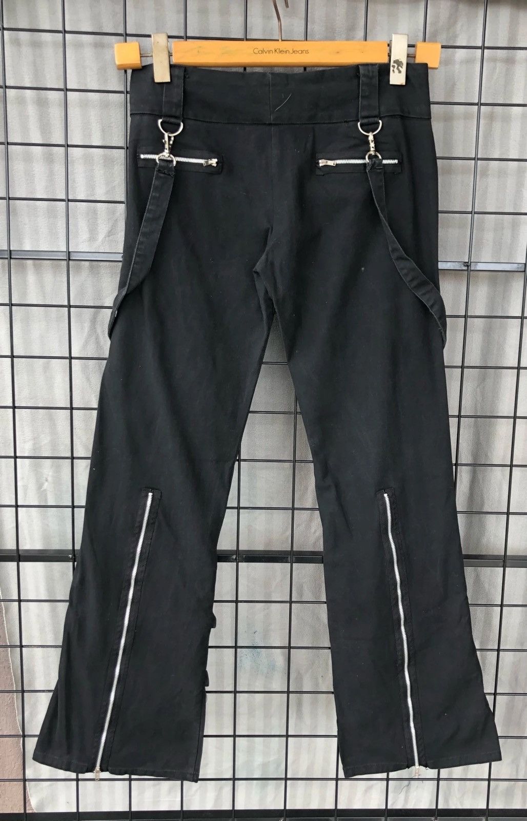 Japanese Brand Ice Hysteric Glamour Inspires Bondages Punk Zipper Pants Size US 29 - 2 Thumbnail