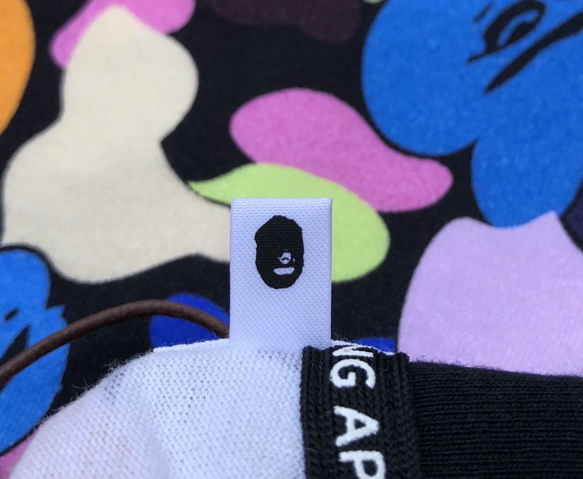 Bape MULTI CAMO SHARK WIDE L/S TEE Size US M / EU 48-50 / 2 - 9 Thumbnail