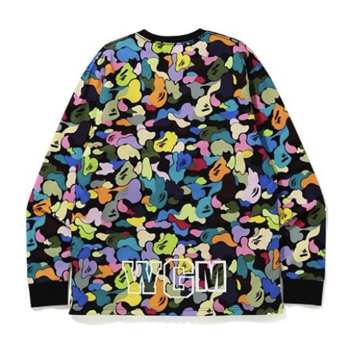Bape MULTI CAMO SHARK WIDE L/S TEE Size US M / EU 48-50 / 2 - 2 Thumbnail