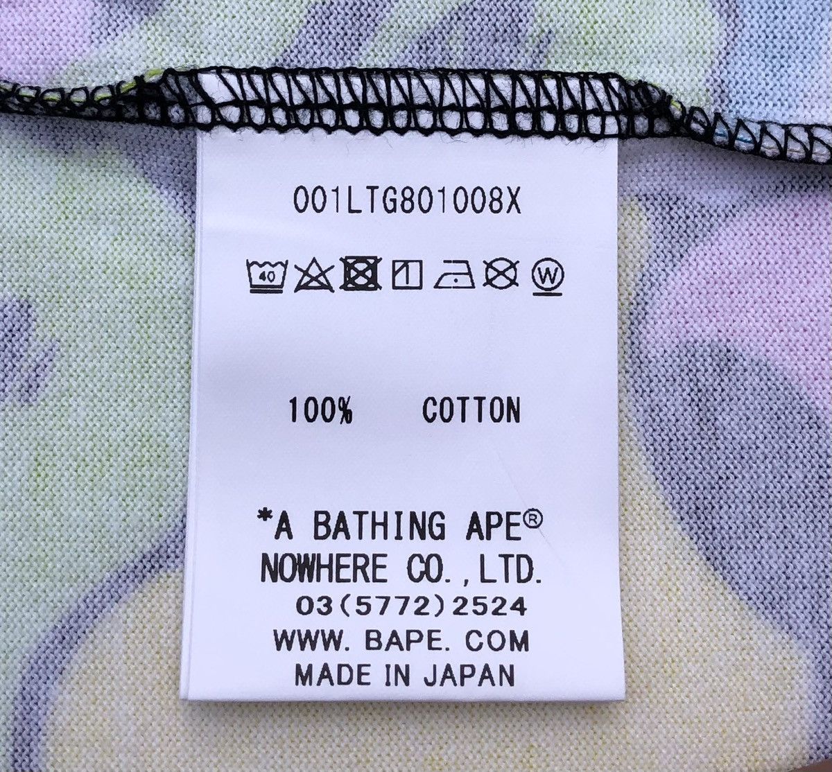 Bape MULTI CAMO SHARK WIDE L/S TEE Size US M / EU 48-50 / 2 - 11 Thumbnail