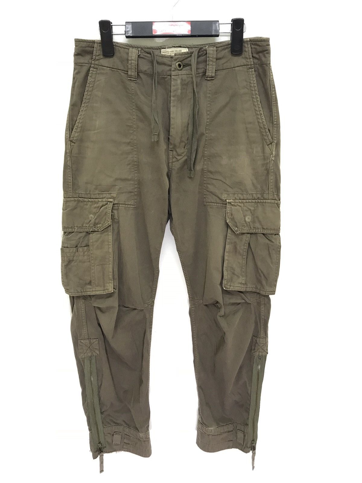 Japanese Brand Purple and Yellow Cargo Tactical Pant Regular Size US 31 - 1 Thumbnail