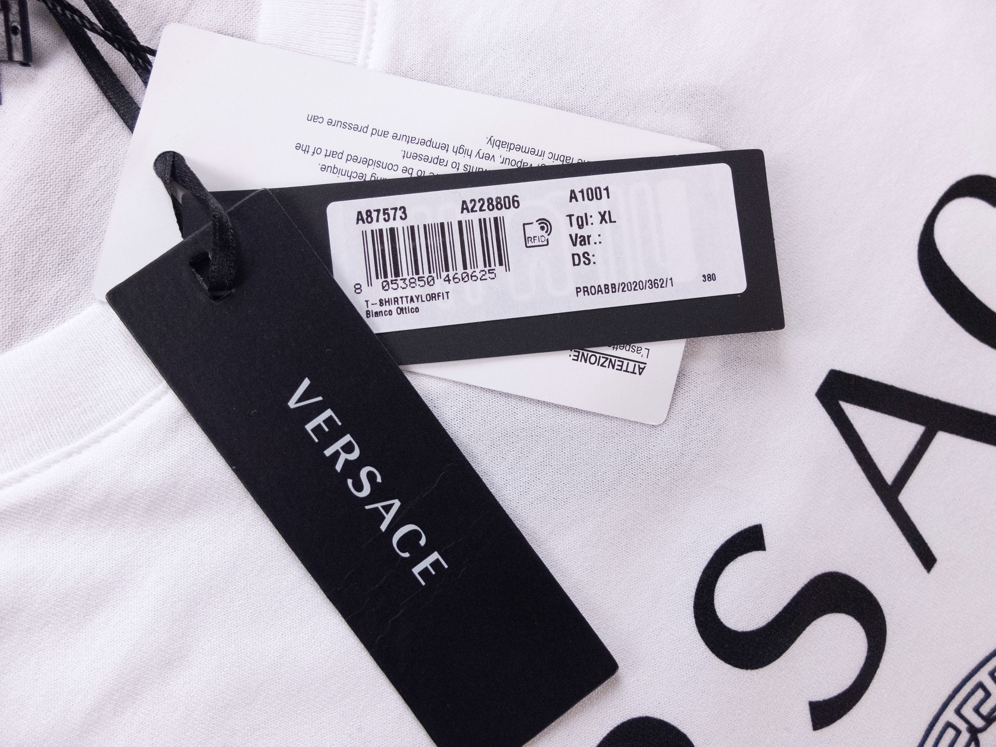 Versace VERSACE white slim fit Medusa logo print t-shirt XL Size US XL / EU 56 / 4 - 6 Thumbnail
