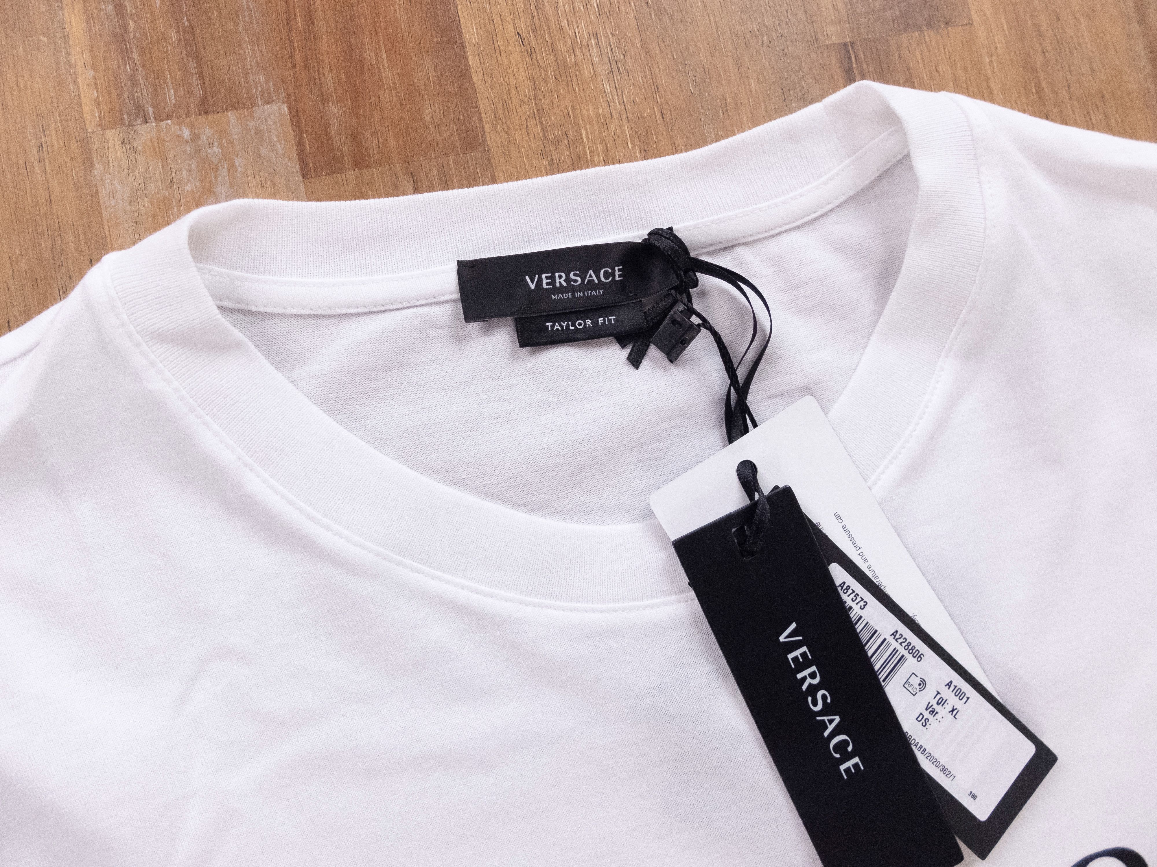 Versace VERSACE white slim fit Medusa logo print t-shirt XL Size US XL / EU 56 / 4 - 5 Thumbnail