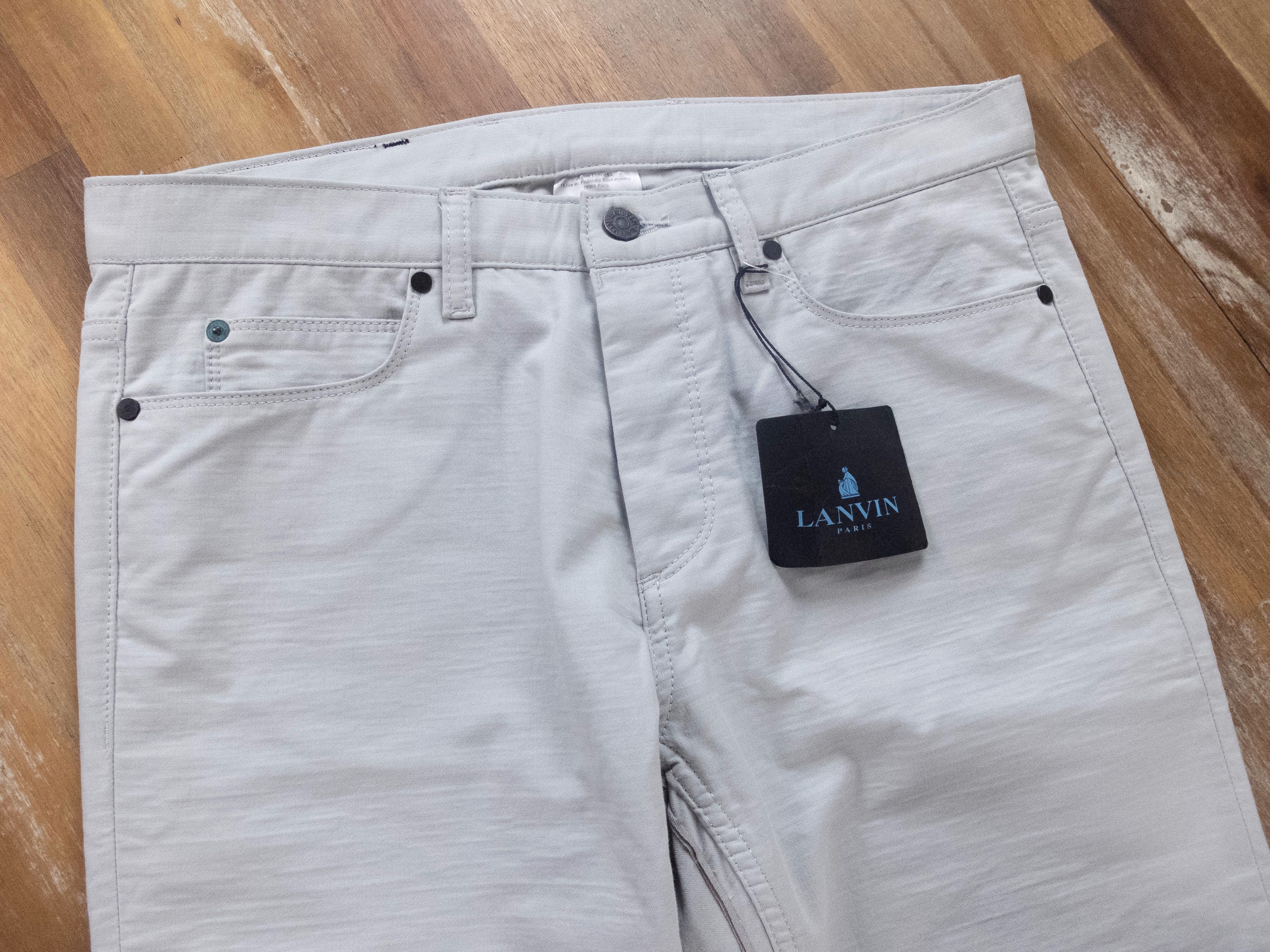 Lanvin LANVIN light gray skinny 5-pocket jeans - 32 US / 48 EU Size US 32 / EU 48 - 2 Thumbnail