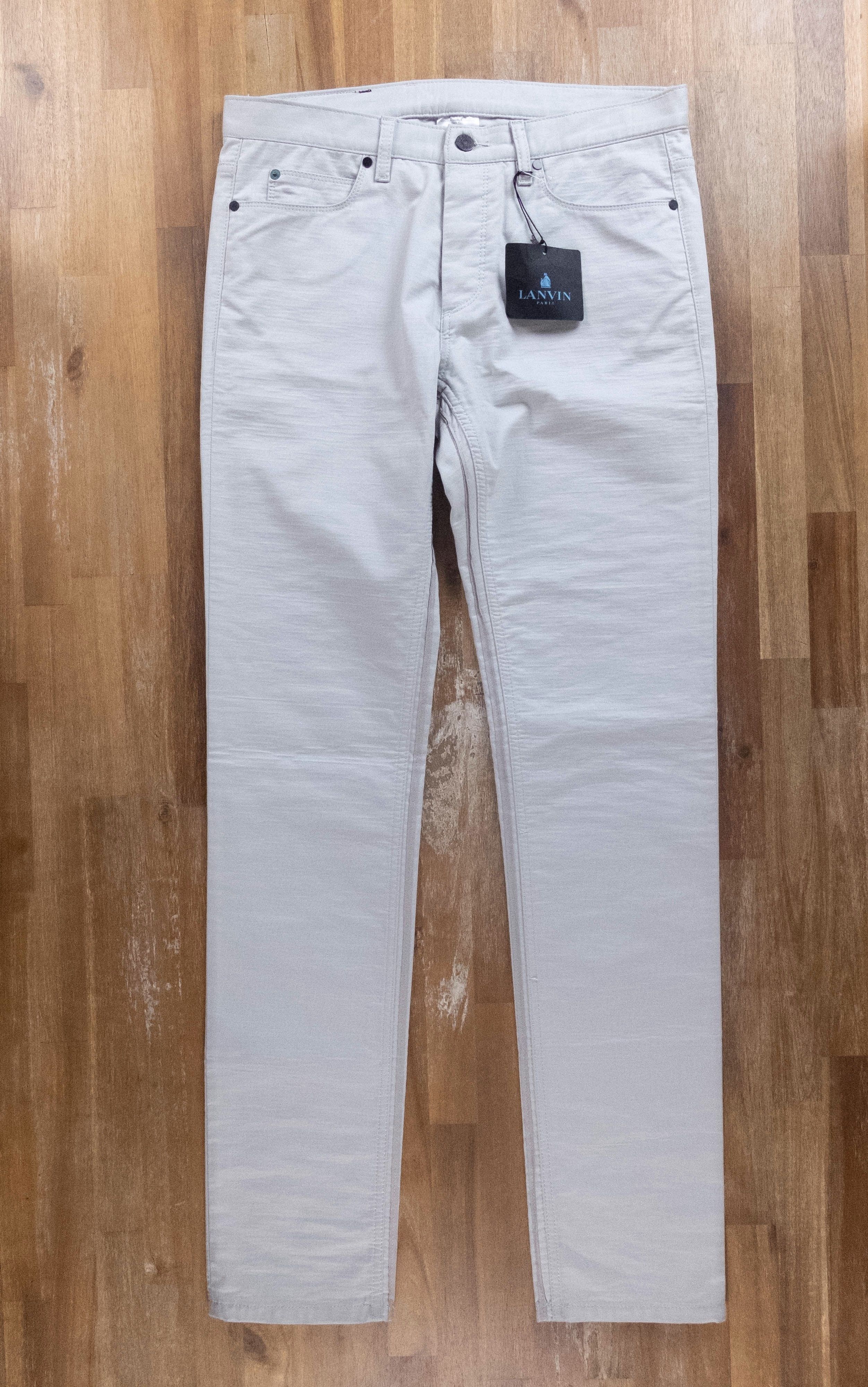Lanvin LANVIN light gray skinny 5-pocket jeans - 32 US / 48 EU Size US 32 / EU 48 - 1 Thumbnail