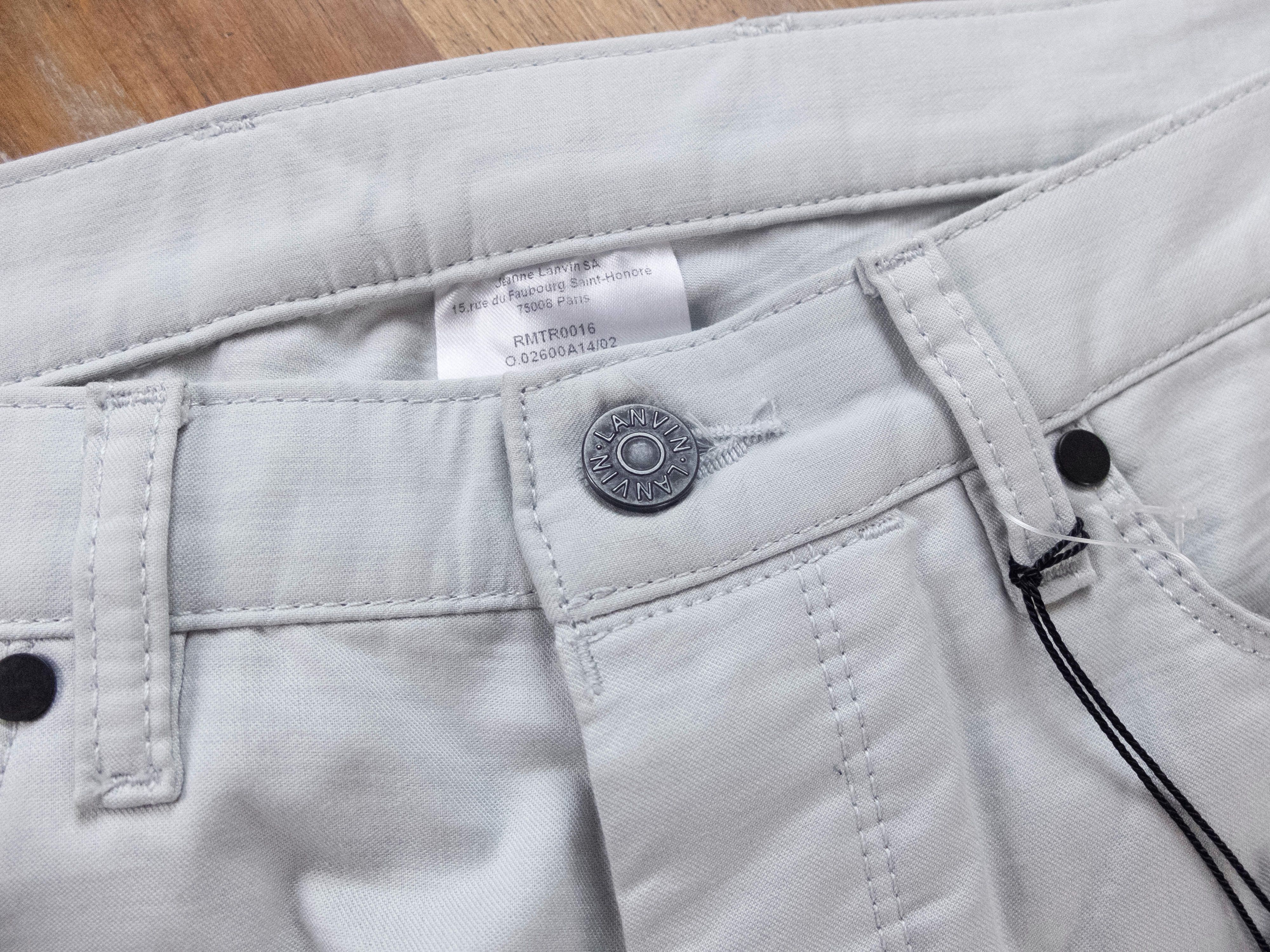 Lanvin LANVIN light gray skinny 5-pocket jeans - 32 US / 48 EU Size US 32 / EU 48 - 4 Thumbnail