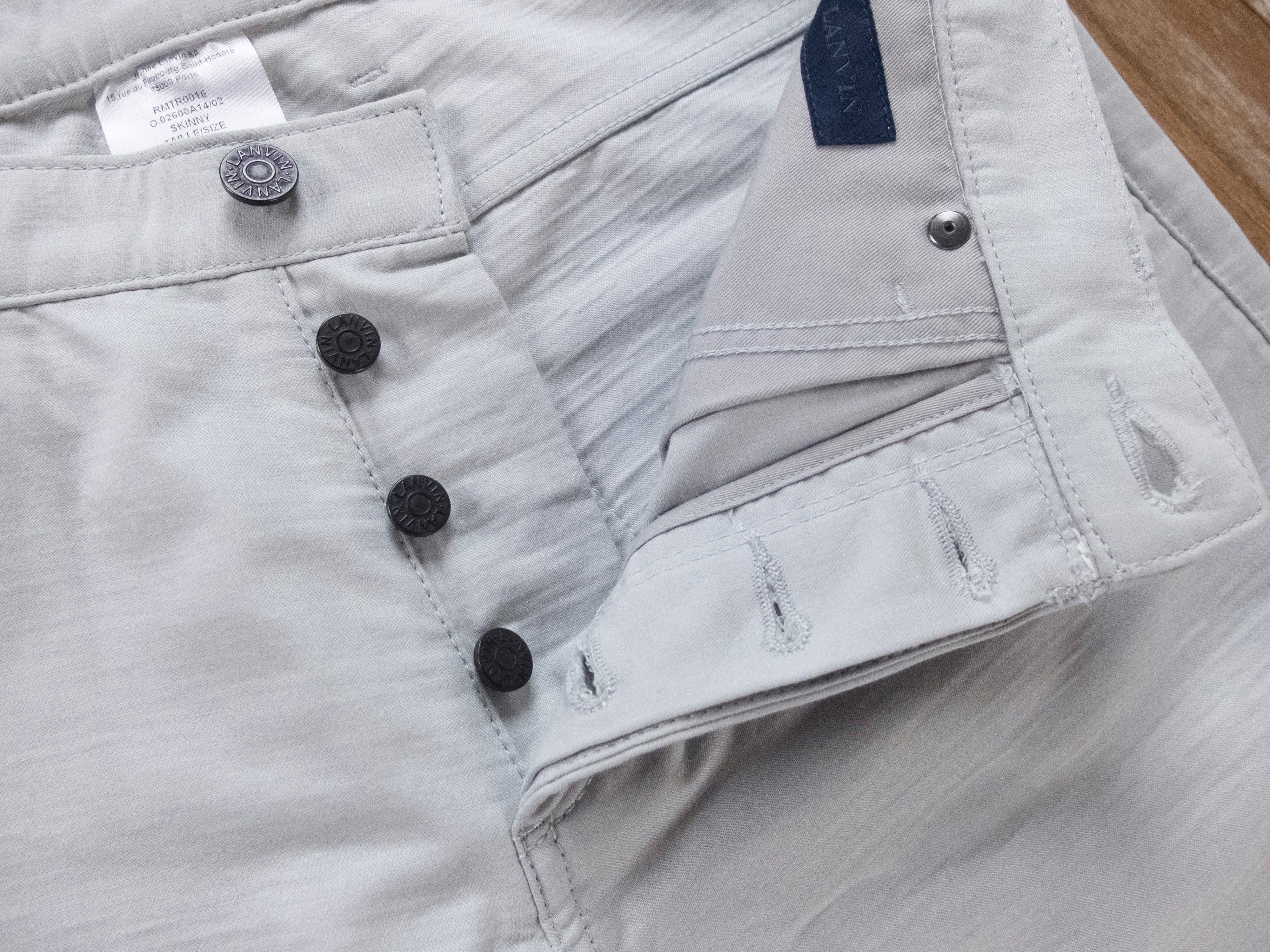 Lanvin LANVIN light gray skinny 5-pocket jeans - 32 US / 48 EU Size US 32 / EU 48 - 5 Thumbnail