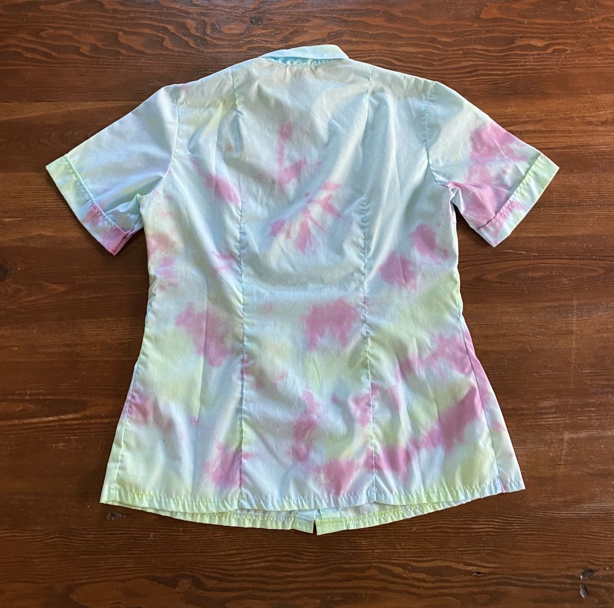 Retrofit Vintage 60’s Friar Tuck Tie Dye Short Sleeve Button Up Size XS / US 0-2 / IT 36-38 - 8 Thumbnail