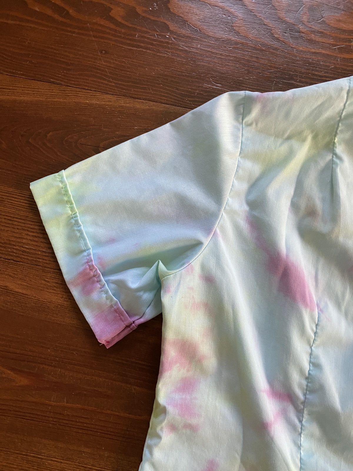Retrofit Vintage 60’s Friar Tuck Tie Dye Short Sleeve Button Up Size XS / US 0-2 / IT 36-38 - 10 Thumbnail