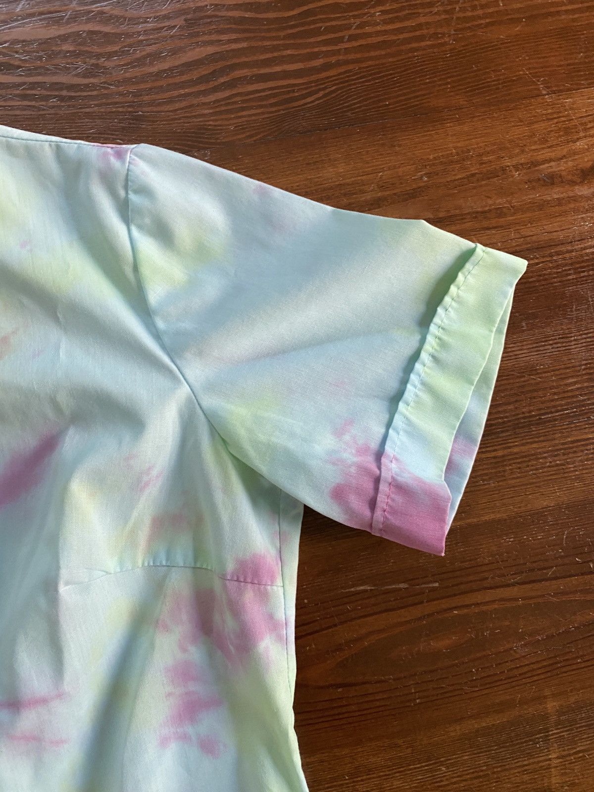 Retrofit Vintage 60’s Friar Tuck Tie Dye Short Sleeve Button Up Size XS / US 0-2 / IT 36-38 - 3 Thumbnail