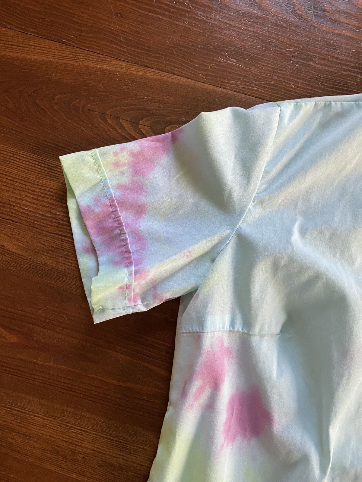 Retrofit Vintage 60’s Friar Tuck Tie Dye Short Sleeve Button Up Size XS / US 0-2 / IT 36-38 - 4 Thumbnail