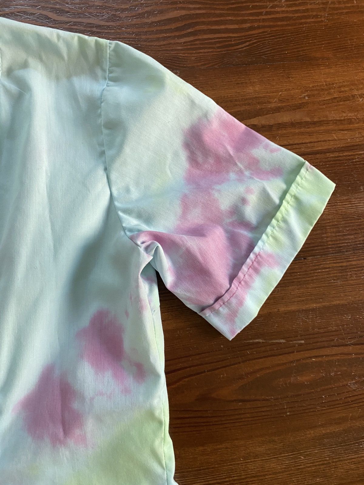 Retrofit Vintage 60’s Friar Tuck Tie Dye Short Sleeve Button Up Size XS / US 0-2 / IT 36-38 - 9 Thumbnail