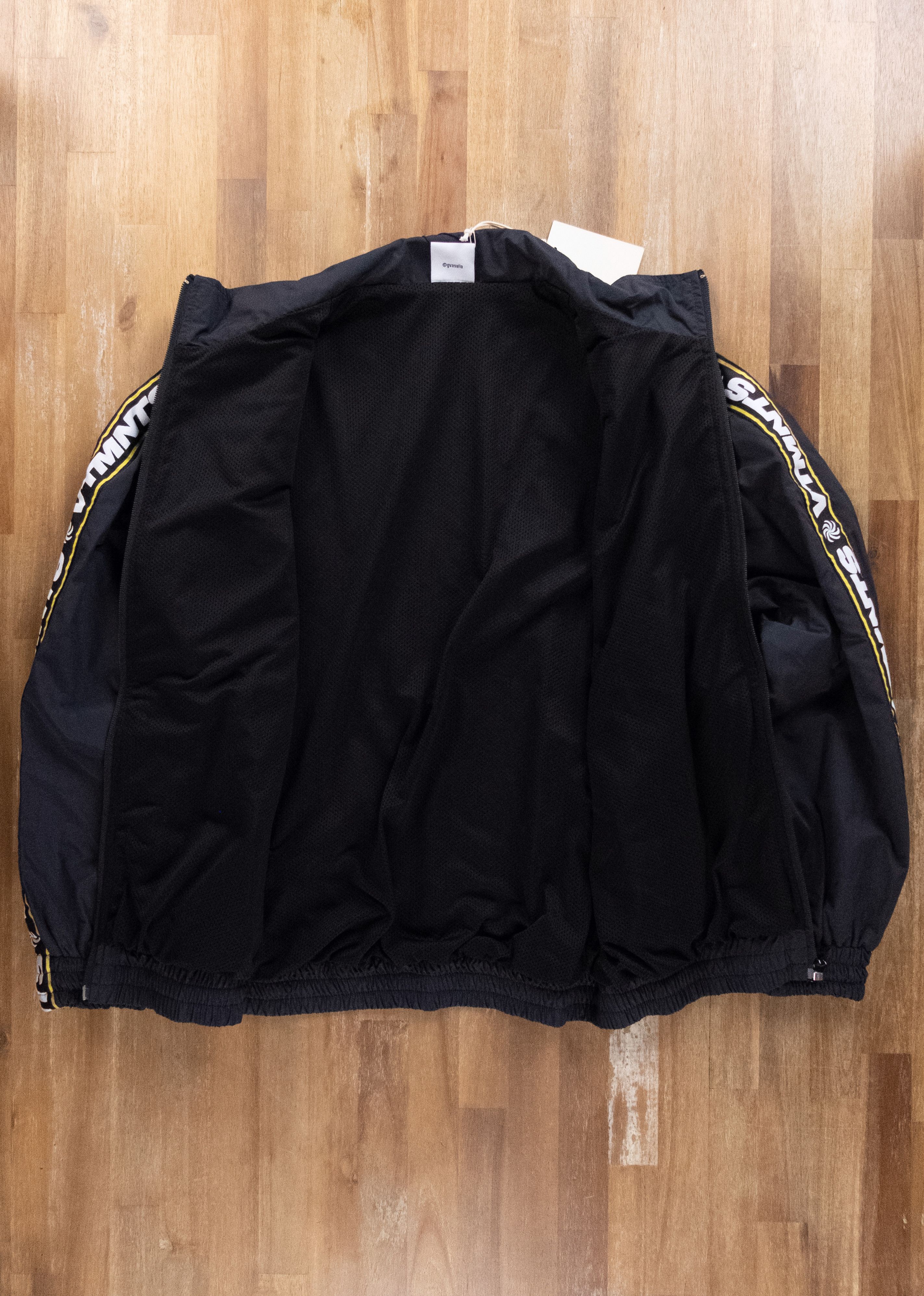 Vetements $1530 VETEMENTS black logo tape zip up track jacket Small Size US S / EU 44-46 / 1 - 7 Thumbnail