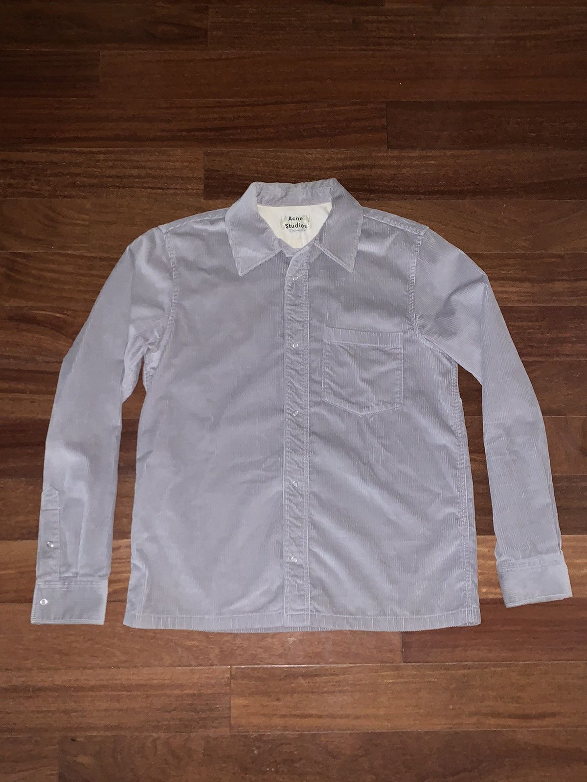 image of Grail Acne Studios Soft Corduroy Shirt Button Up, Men's (Size Medium)