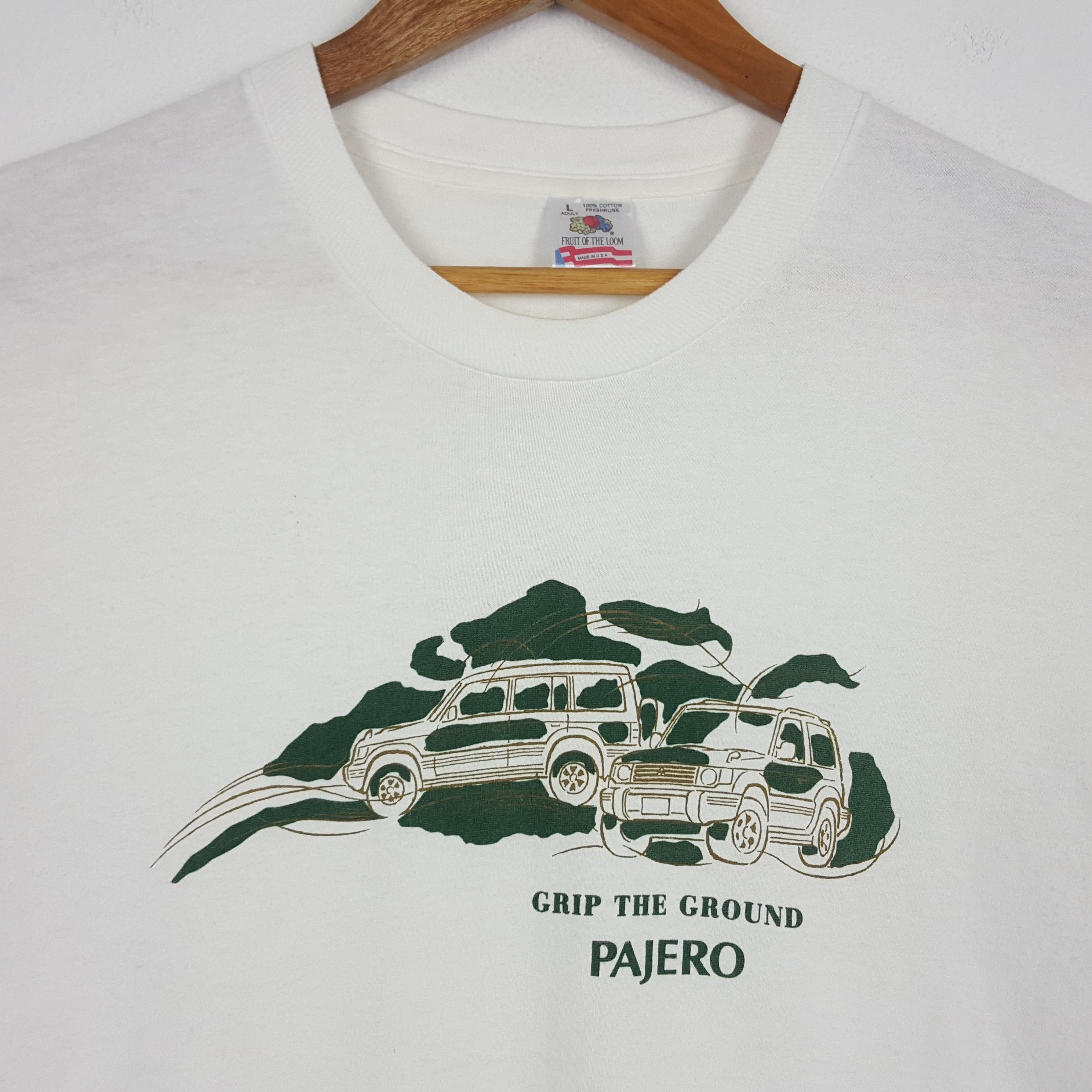 Japanese Brand × Vintage Vintage 90's PAJERO Mitsubishi 4X4 Clab t-shirt Size US L / EU 52-54 / 3 - 4 Thumbnail