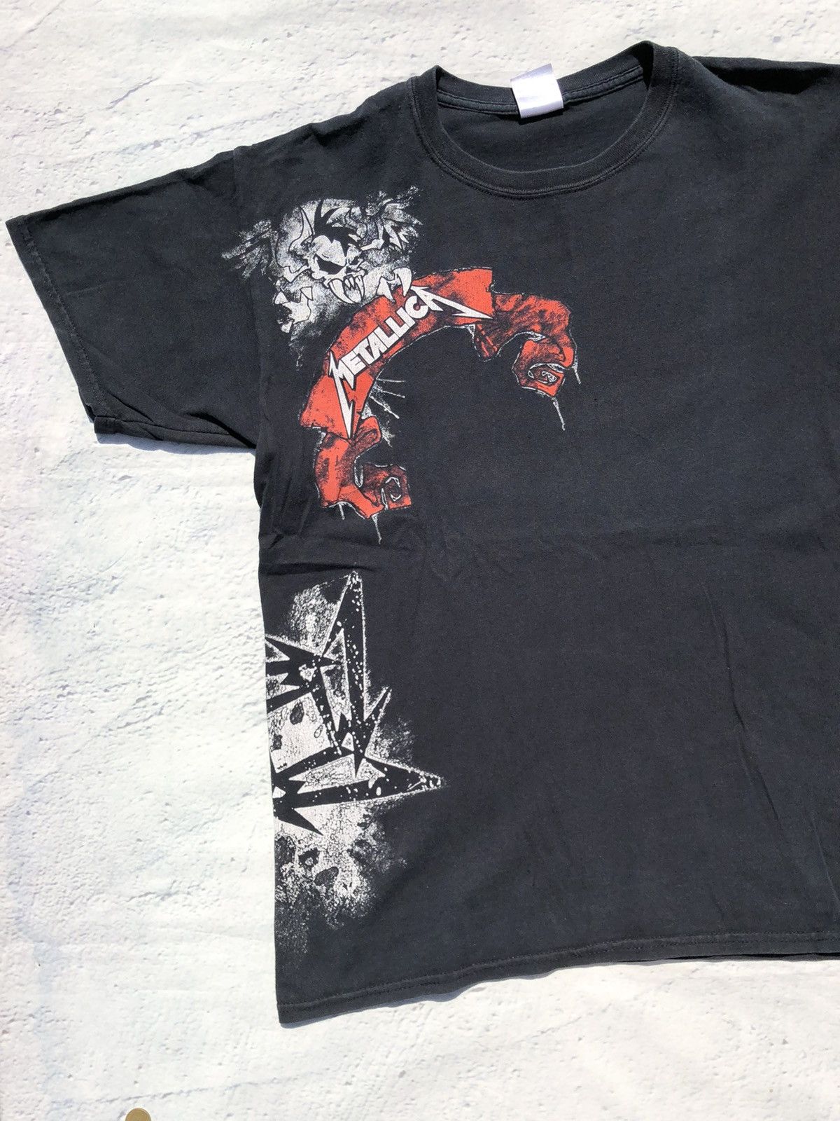 Band Tees Vintage 2000s Metallica Faded Black Tee (Iron Maiden Korn) Size US L / EU 52-54 / 3 - 4 Thumbnail