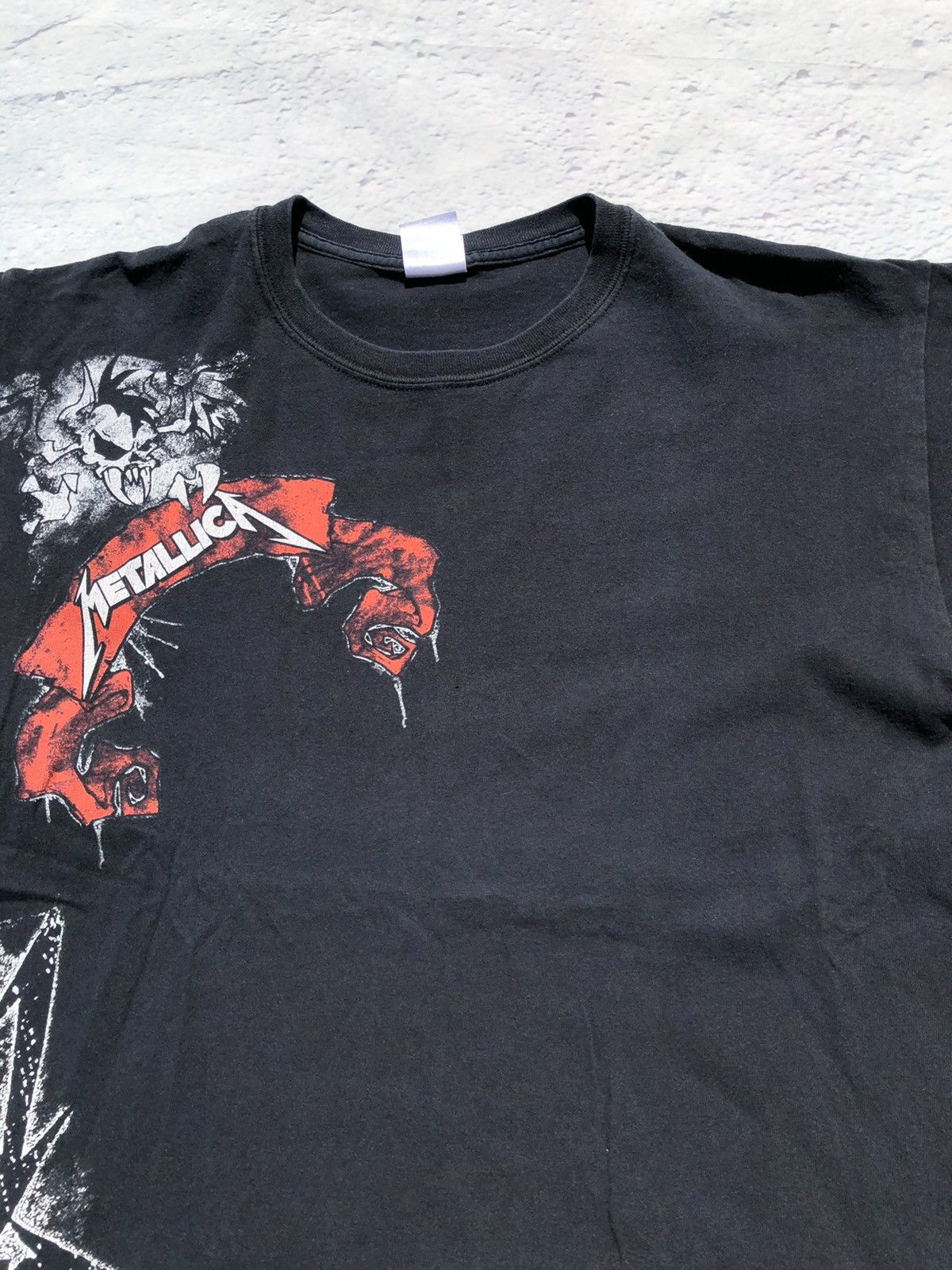 Band Tees Vintage 2000s Metallica Faded Black Tee (Iron Maiden Korn) Size US L / EU 52-54 / 3 - 3 Thumbnail