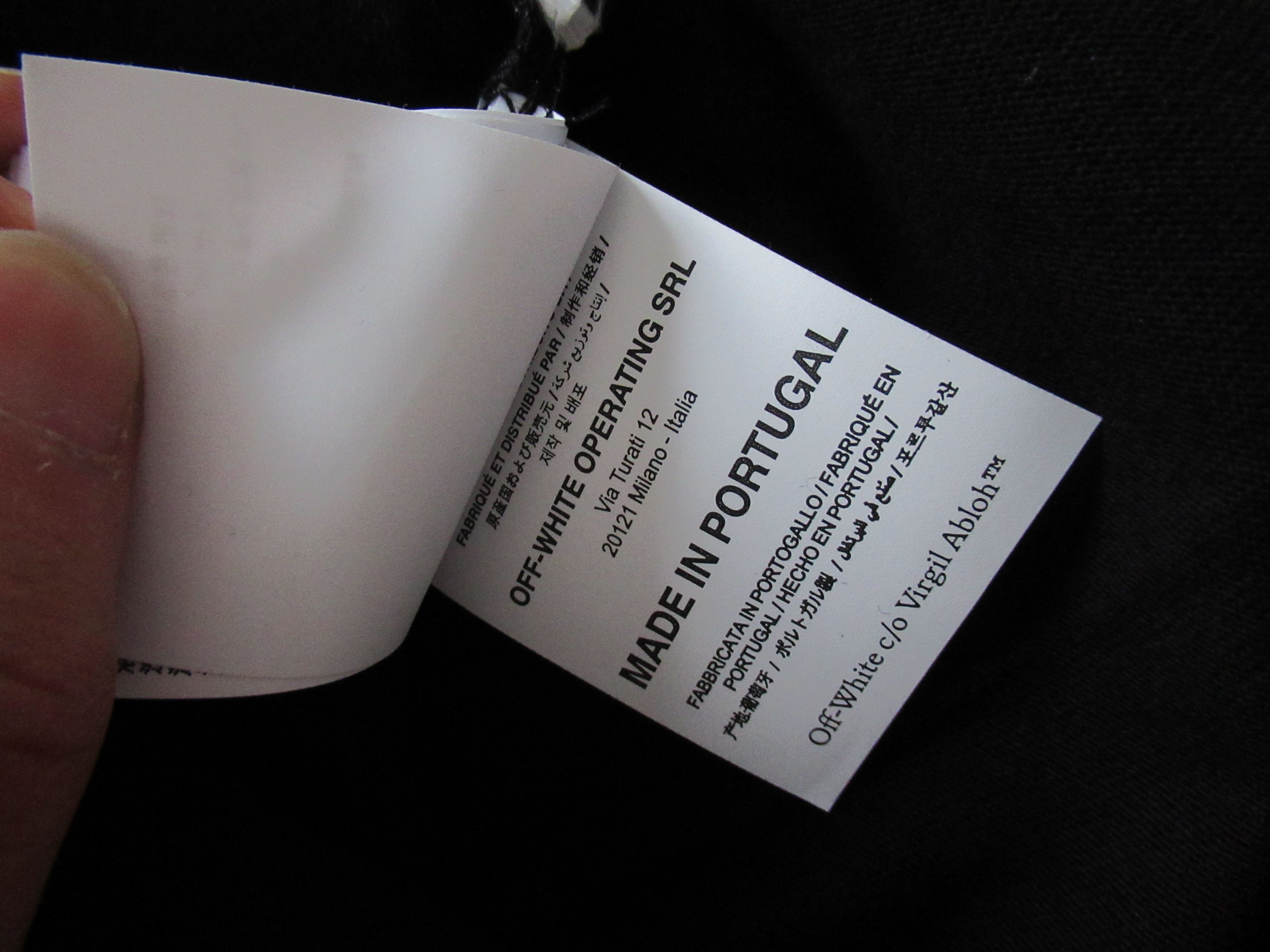 Off-White Off White Caravaggio Arrows Virgil Small Black New Size US S / EU 44-46 / 1 - 6 Thumbnail