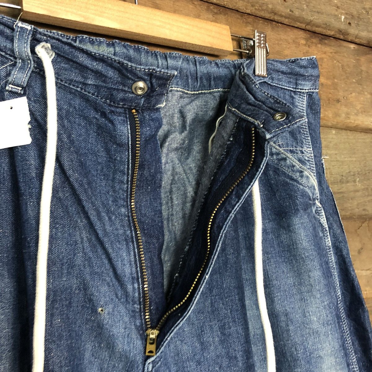 Japanese Brand Lee vintage Blue Denim Jeans Pants #4589 Size US 34 / EU 50 - 6 Thumbnail