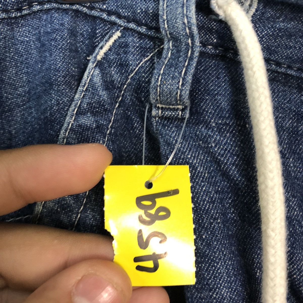 Japanese Brand Lee vintage Blue Denim Jeans Pants #4589 Size US 34 / EU 50 - 7 Thumbnail