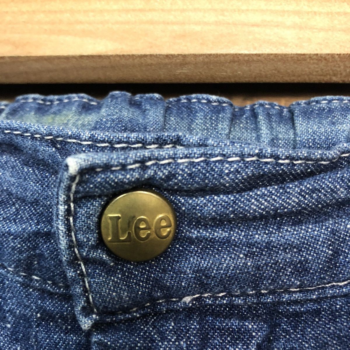 Japanese Brand Lee vintage Blue Denim Jeans Pants #4589 Size US 34 / EU 50 - 5 Thumbnail