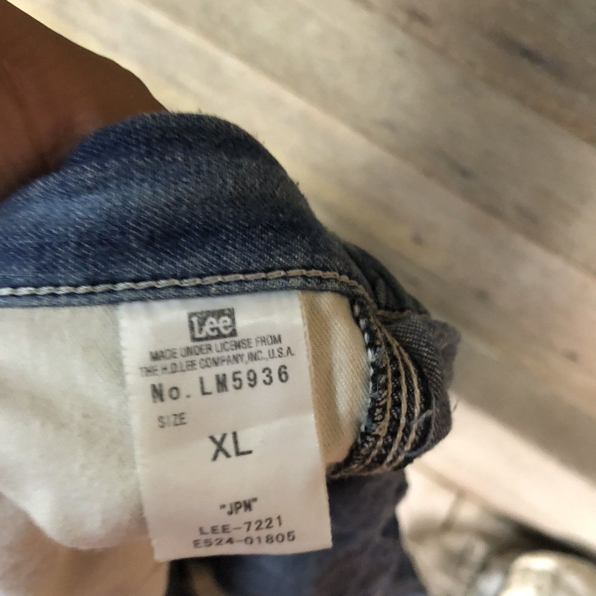 Japanese Brand Lee vintage Blue Denim Jeans Pants #4589 Size US 34 / EU 50 - 12 Thumbnail