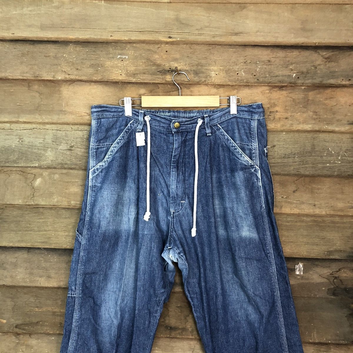 Japanese Brand Lee vintage Blue Denim Jeans Pants #4589 Size US 34 / EU 50 - 2 Thumbnail