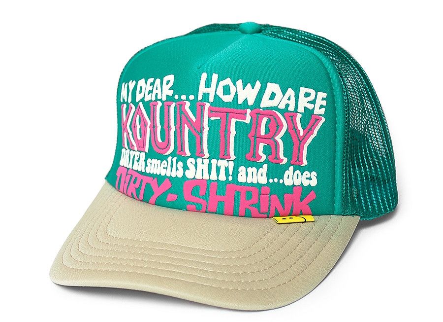 Kapital kapital kountry Dirty Shrink truck cap hat trucker turquoise Size ONE SIZE - 5 Thumbnail