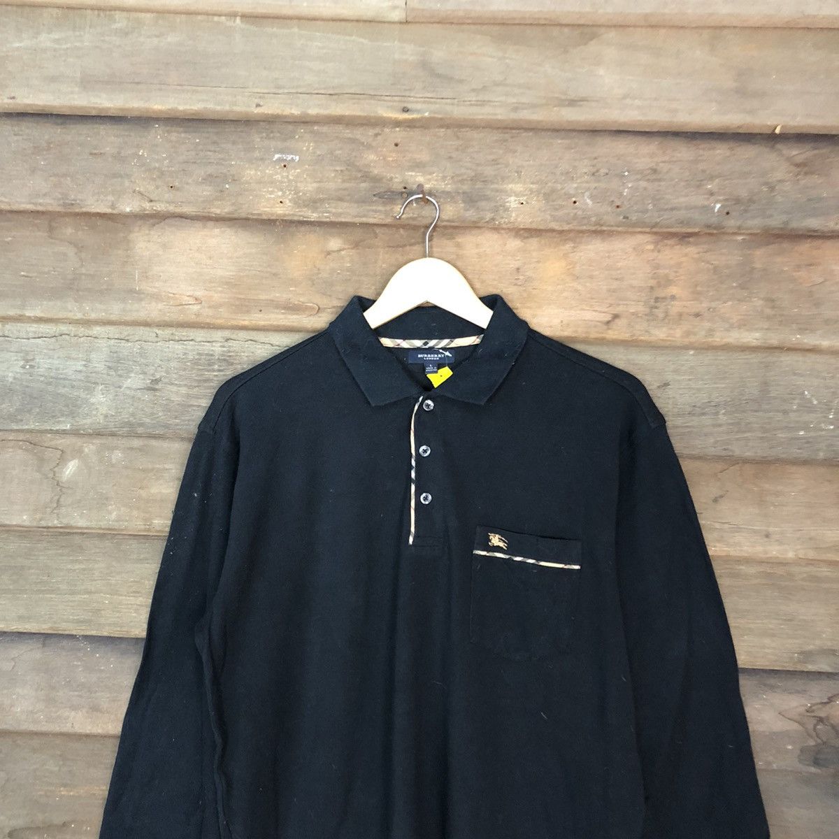 Burberry Burberry Black Long Sleeve Tshirt #2955 Size US L / EU 52-54 / 3 - 2 Thumbnail