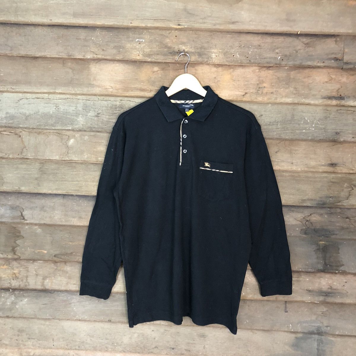 Burberry Burberry Black Long Sleeve Tshirt #2955 Size US L / EU 52-54 / 3 - 3 Thumbnail