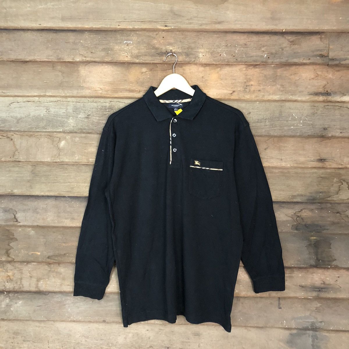 Burberry Burberry Black Long Sleeve Tshirt #2955 Size US L / EU 52-54 / 3 - 1 Thumbnail