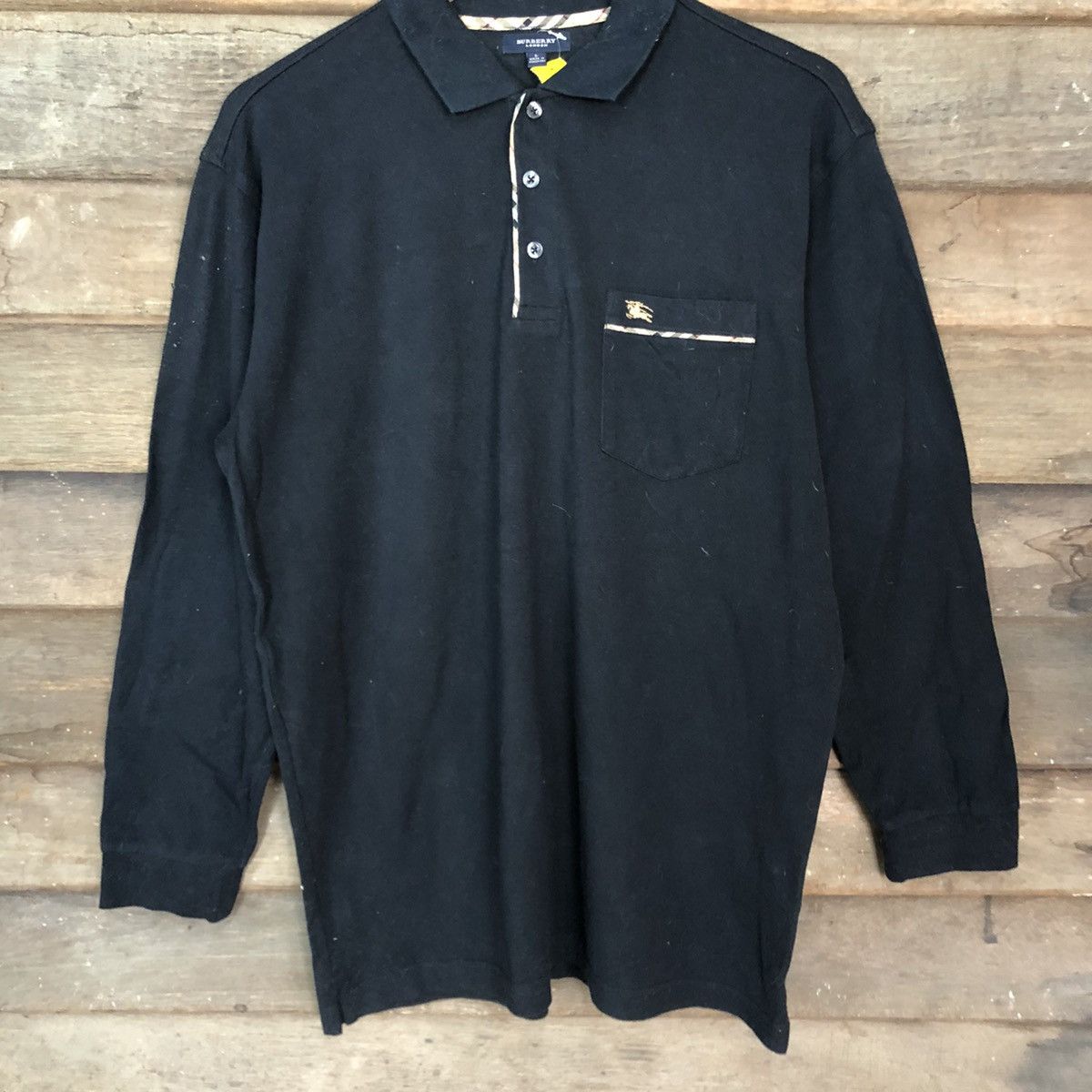 Burberry Burberry Black Long Sleeve Tshirt #2955 Size US L / EU 52-54 / 3 - 8 Thumbnail