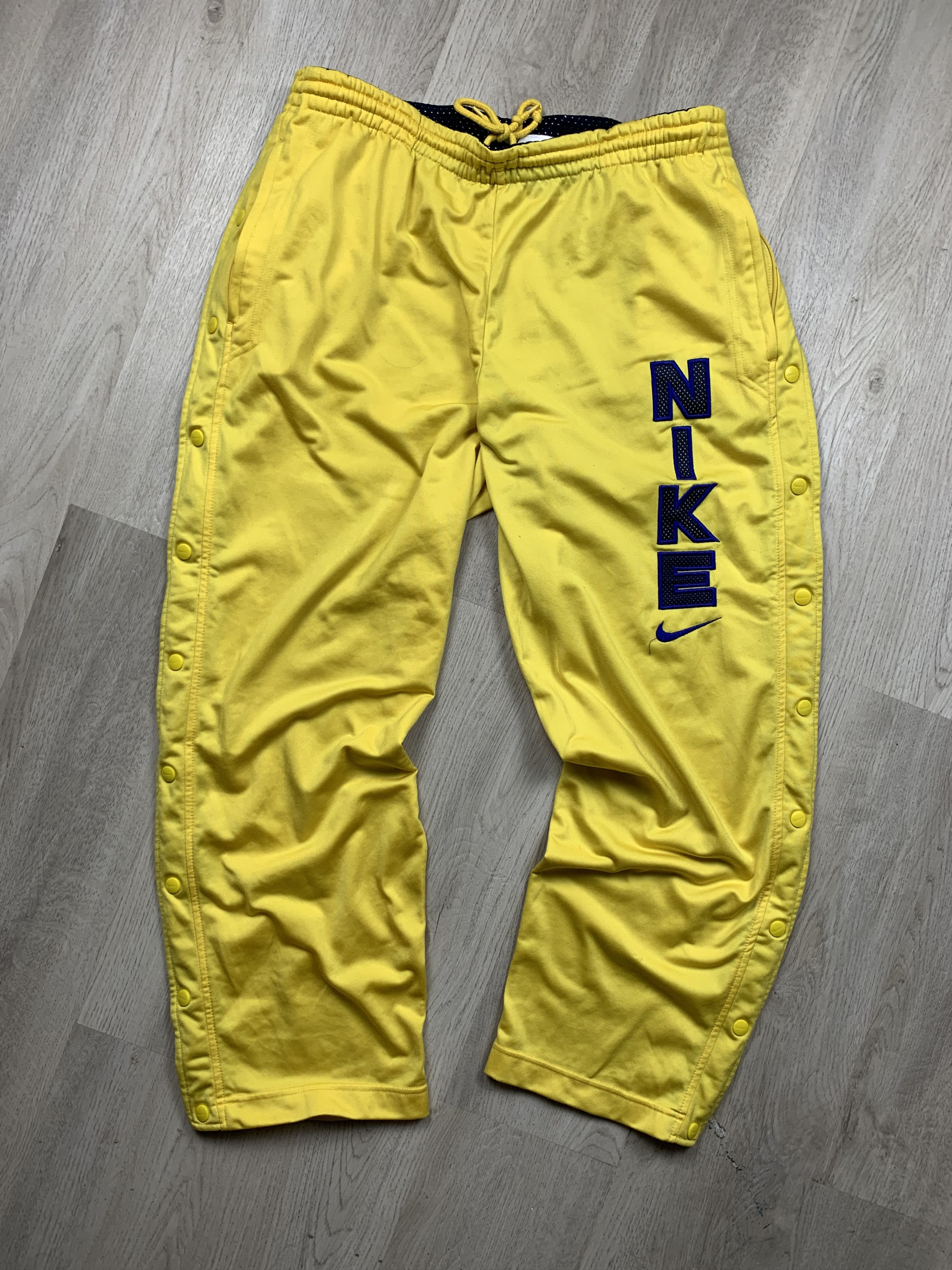 Nike × Vintage Nike Vintage Mens Pants Big Logo Drill style Size US 34 / EU 50 - 1 Thumbnail
