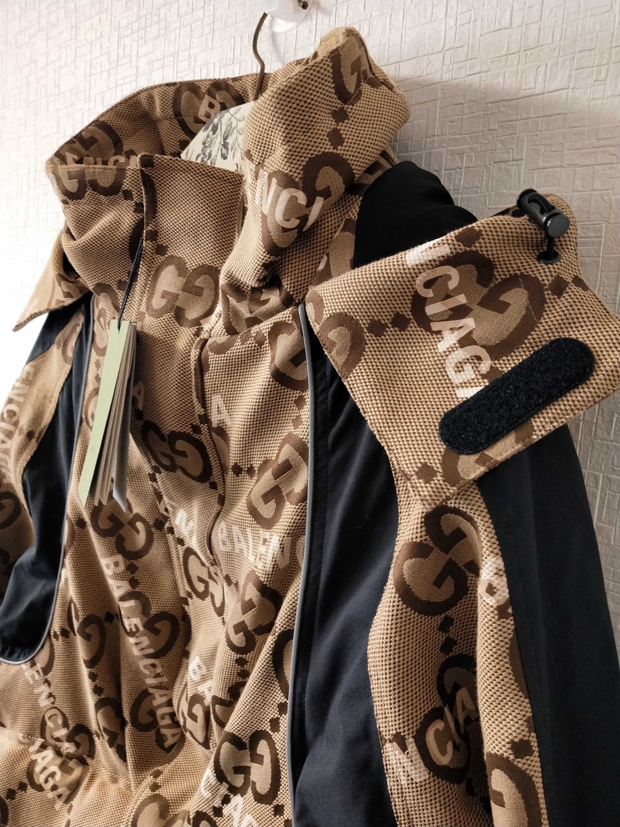 Balenciaga × Gucci 'Hacker Project' GG Jumbo Jacket Size US XXL / EU 58 / 5 - 4 Thumbnail