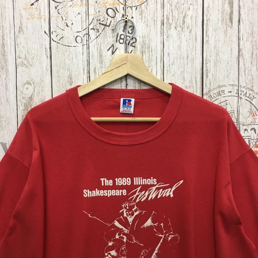 Russell Athletic × Vintage Rare Vintage 1989 Illinois Shakespeare Festival Tee Size US XL / EU 56 / 4 - 2 Thumbnail