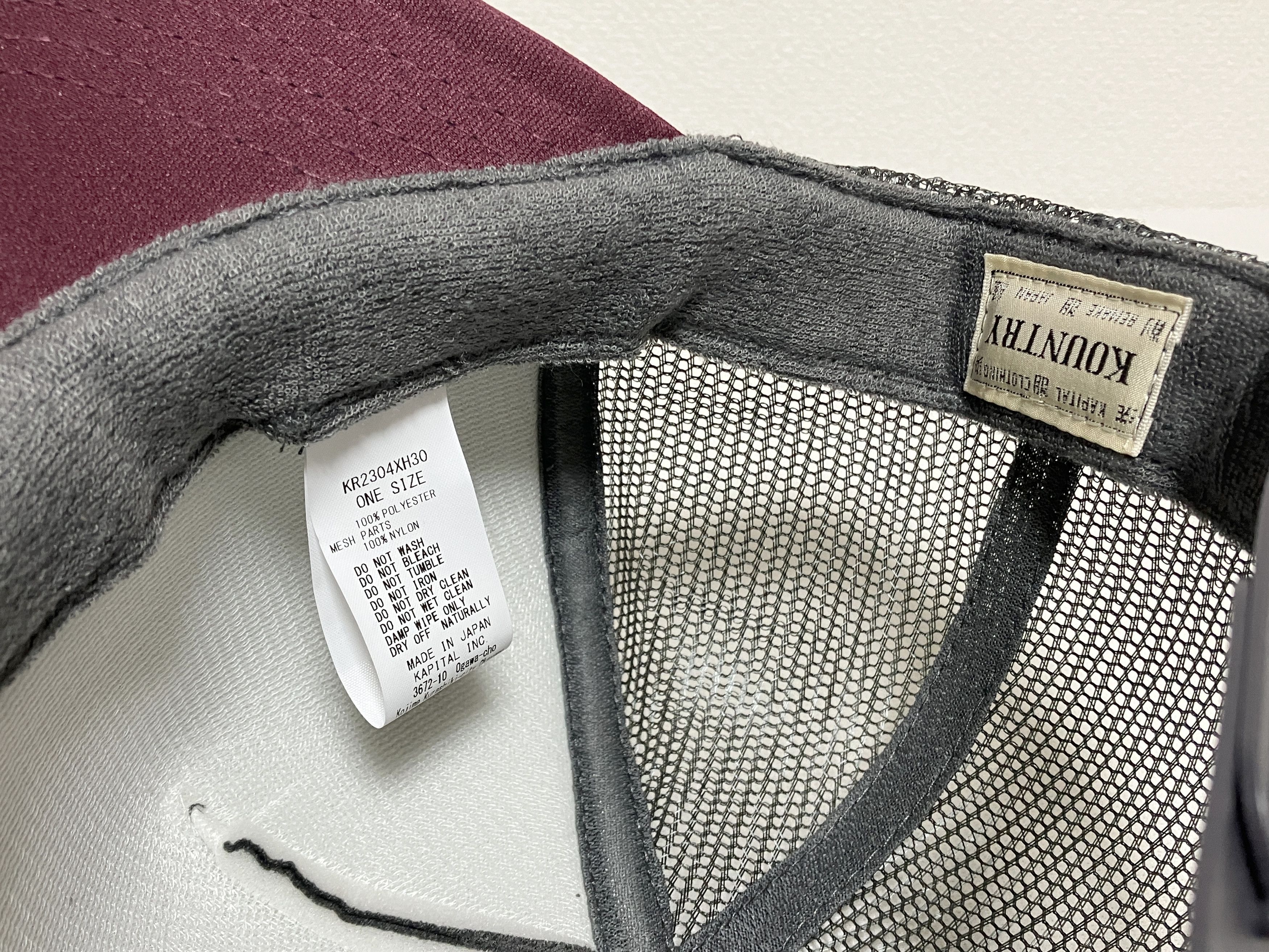 Kapital kapital kountry Dirty Shrink truck cap hat trucker charcoal Size ONE SIZE - 4 Thumbnail