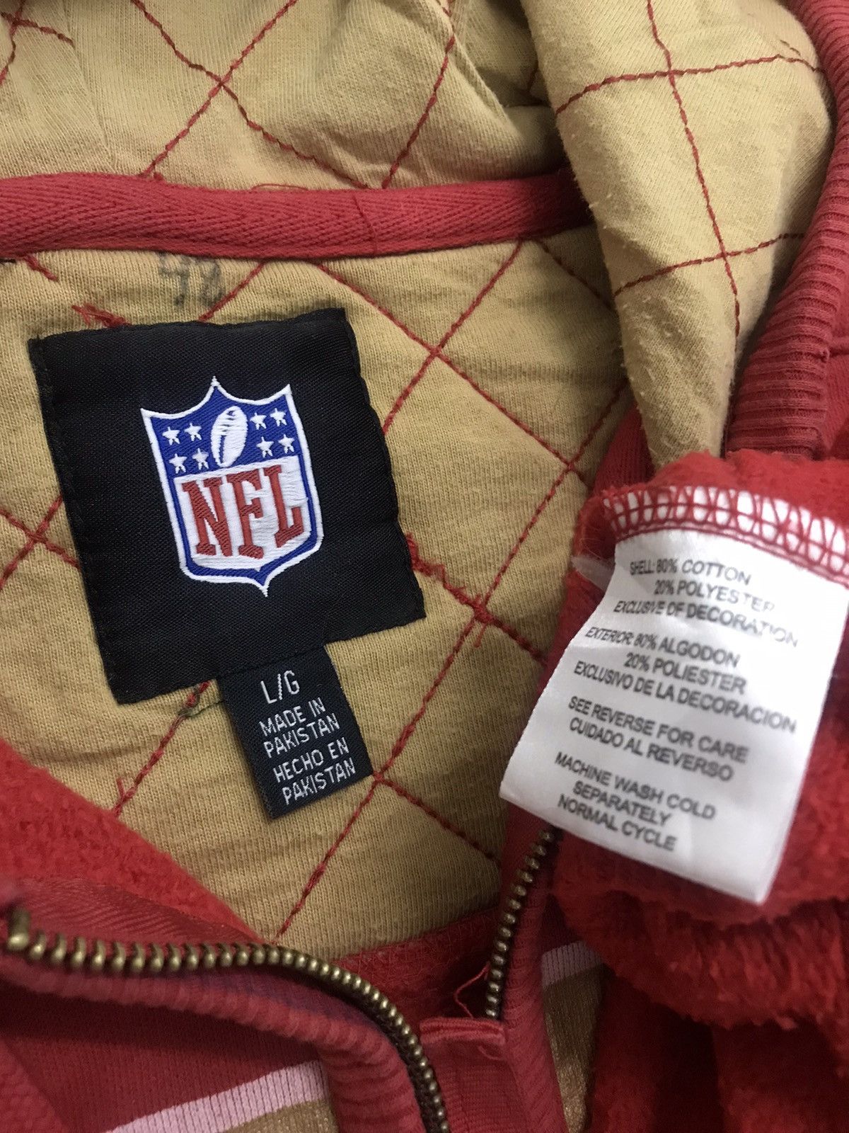 NFL × Vintage Vintage San Francisco 49ers NFL Hoodie American Football Size US L / EU 52-54 / 3 - 4 Thumbnail
