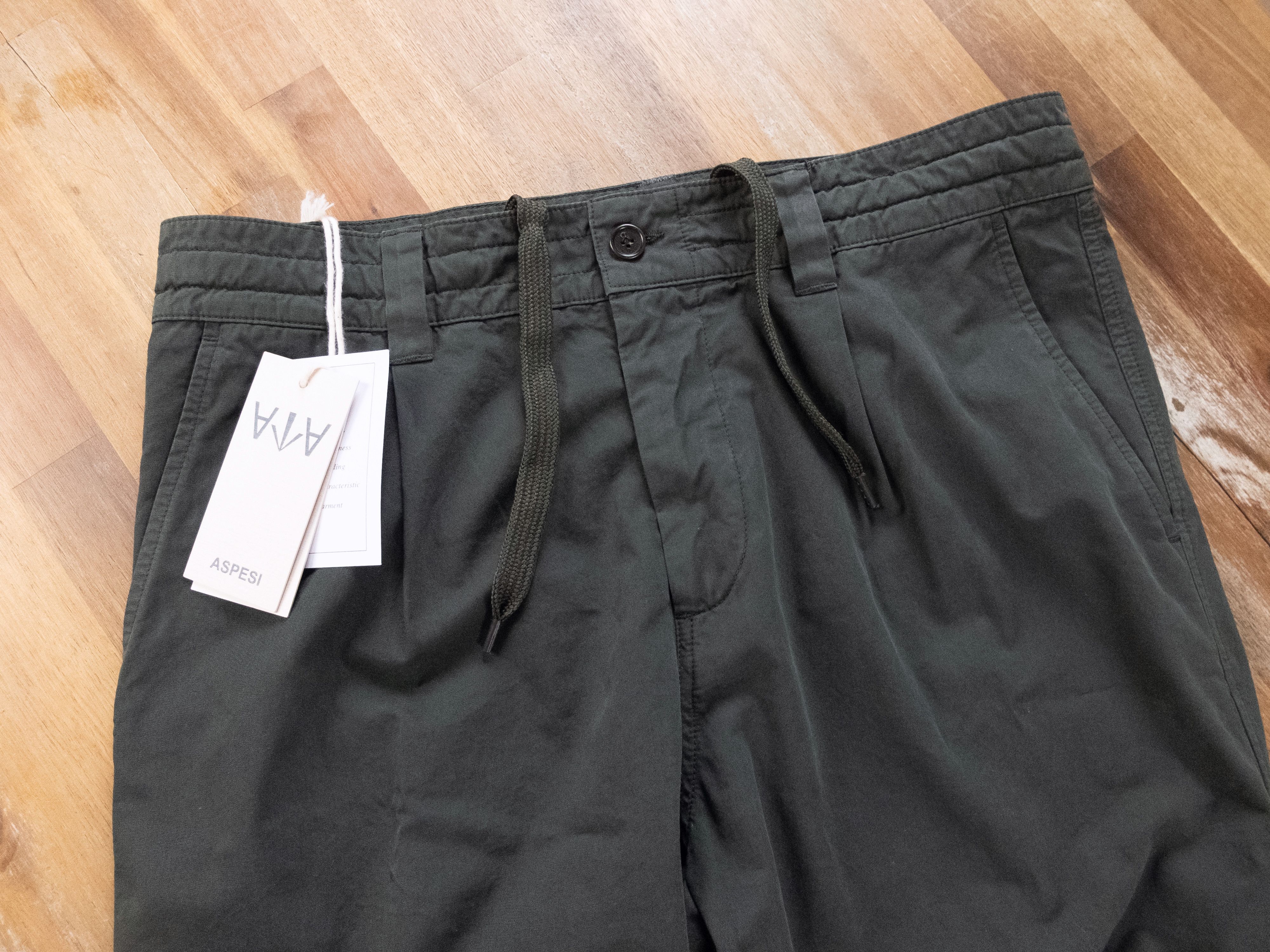 Aspesi $305 ASPESI dark green Flow pants trousers - Size 34 US Size US 34 / EU 50 - 3 Thumbnail