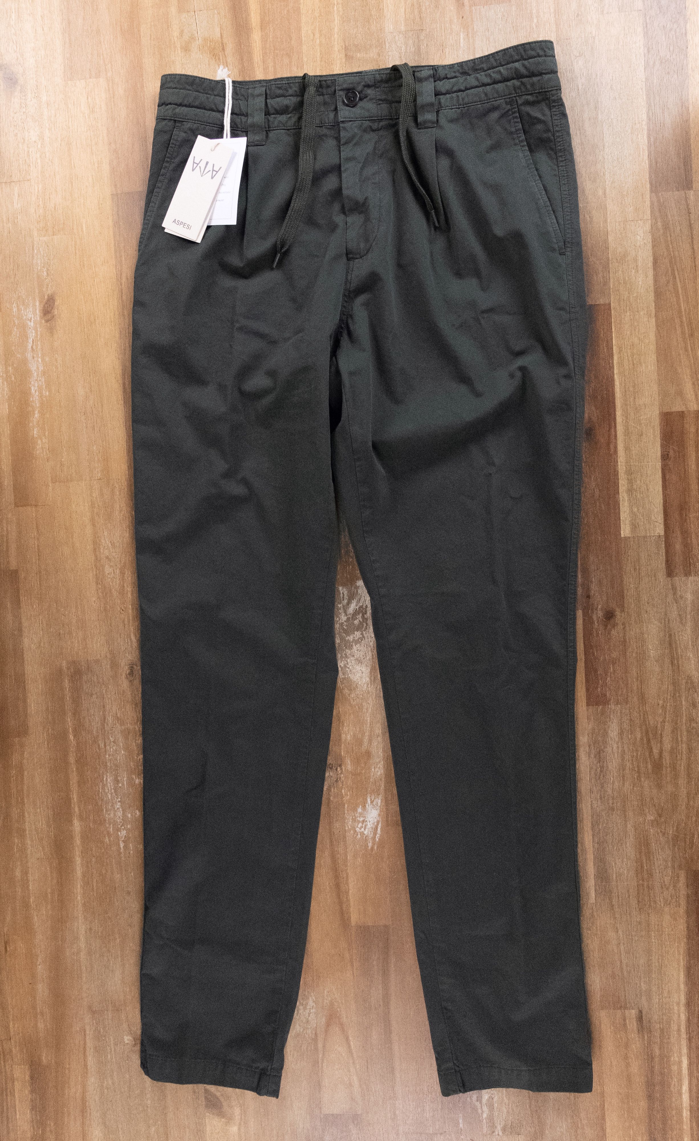 Aspesi $305 ASPESI dark green Flow pants trousers - Size 34 US Size US 34 / EU 50 - 2 Thumbnail