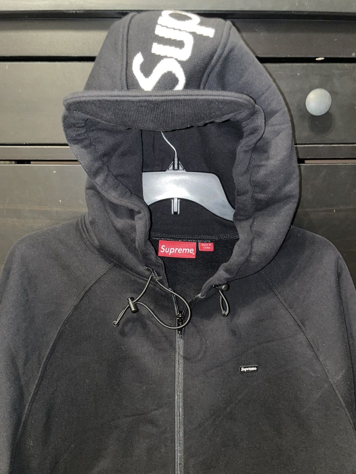 Supreme Supreme Brim Zip Up Hooded Sweatshirt Black XL | Grailed