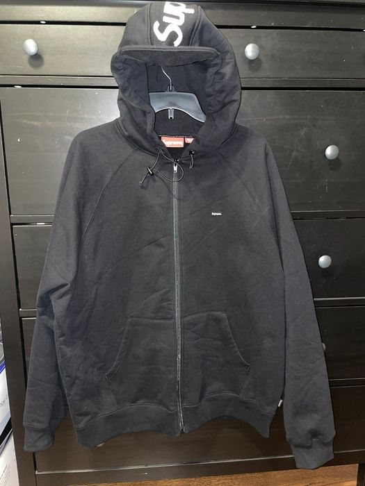 Supreme Supreme Brim Zip Up Hooded Sweatshirt Black XL | Grailed