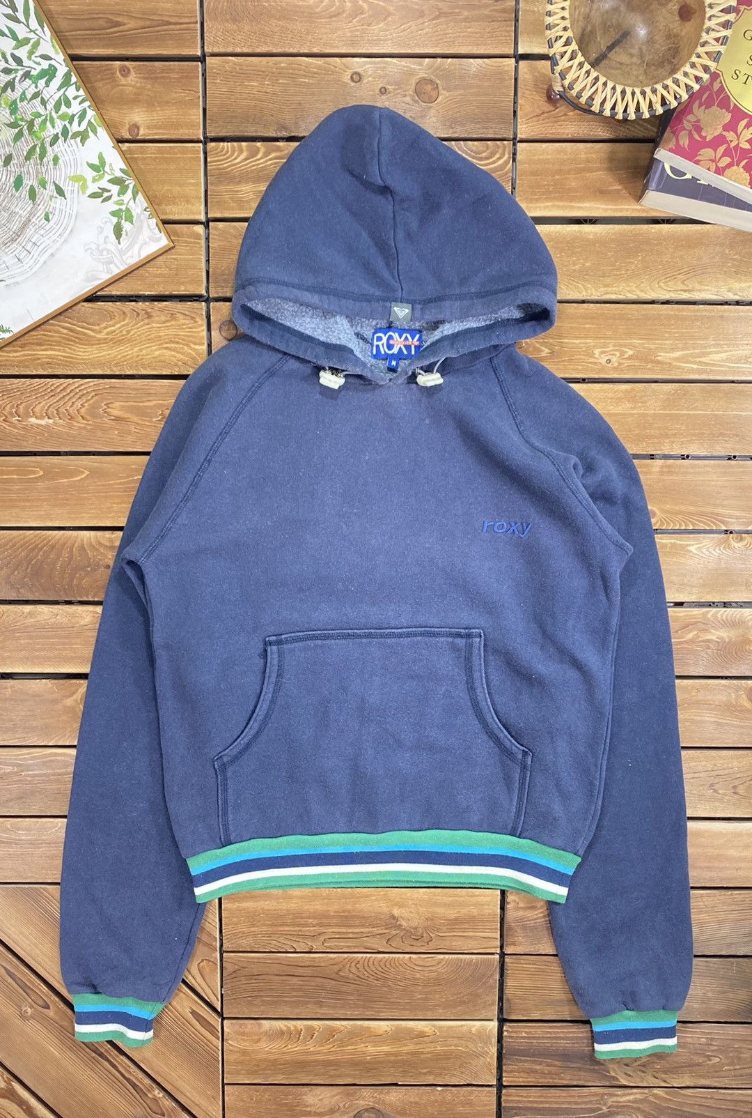 Quiksilver × Vintage Vintage 90s Roxy Quiksilver With Hoodie Size M Size M / US 6-8 / IT 42-44 - 2 Thumbnail