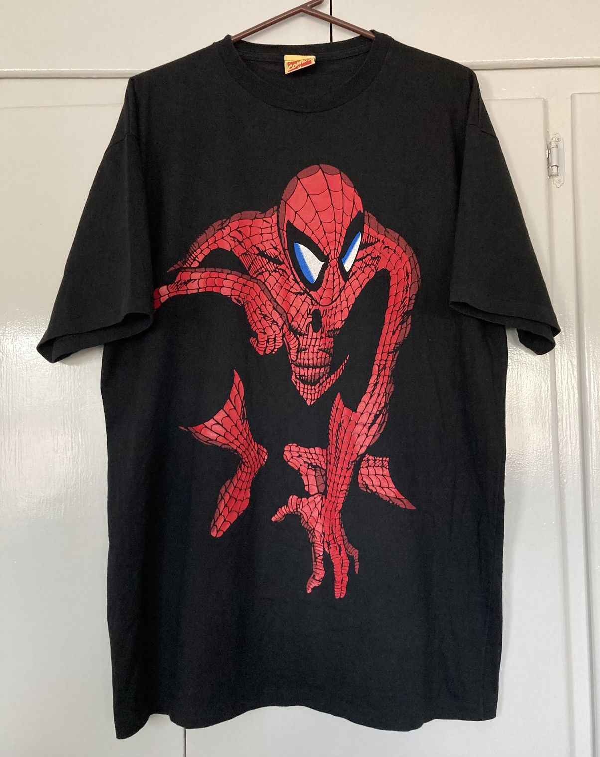 image of Spider-Man Mcfarlane T Shirt Marvel Comics 1994 Vintage 90's in Black, Men's (Size XL)