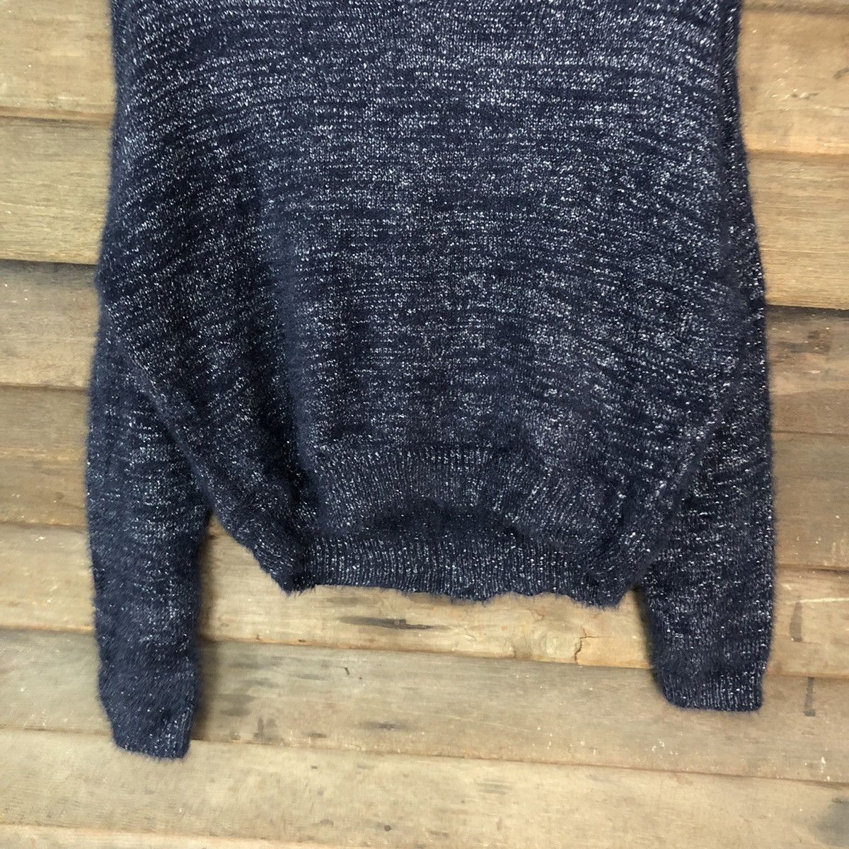 Vintage MYU D.Blue Shag Shaggy Fur Mohair Knitwear #6969 Size US M / EU 48-50 / 2 - 3 Thumbnail