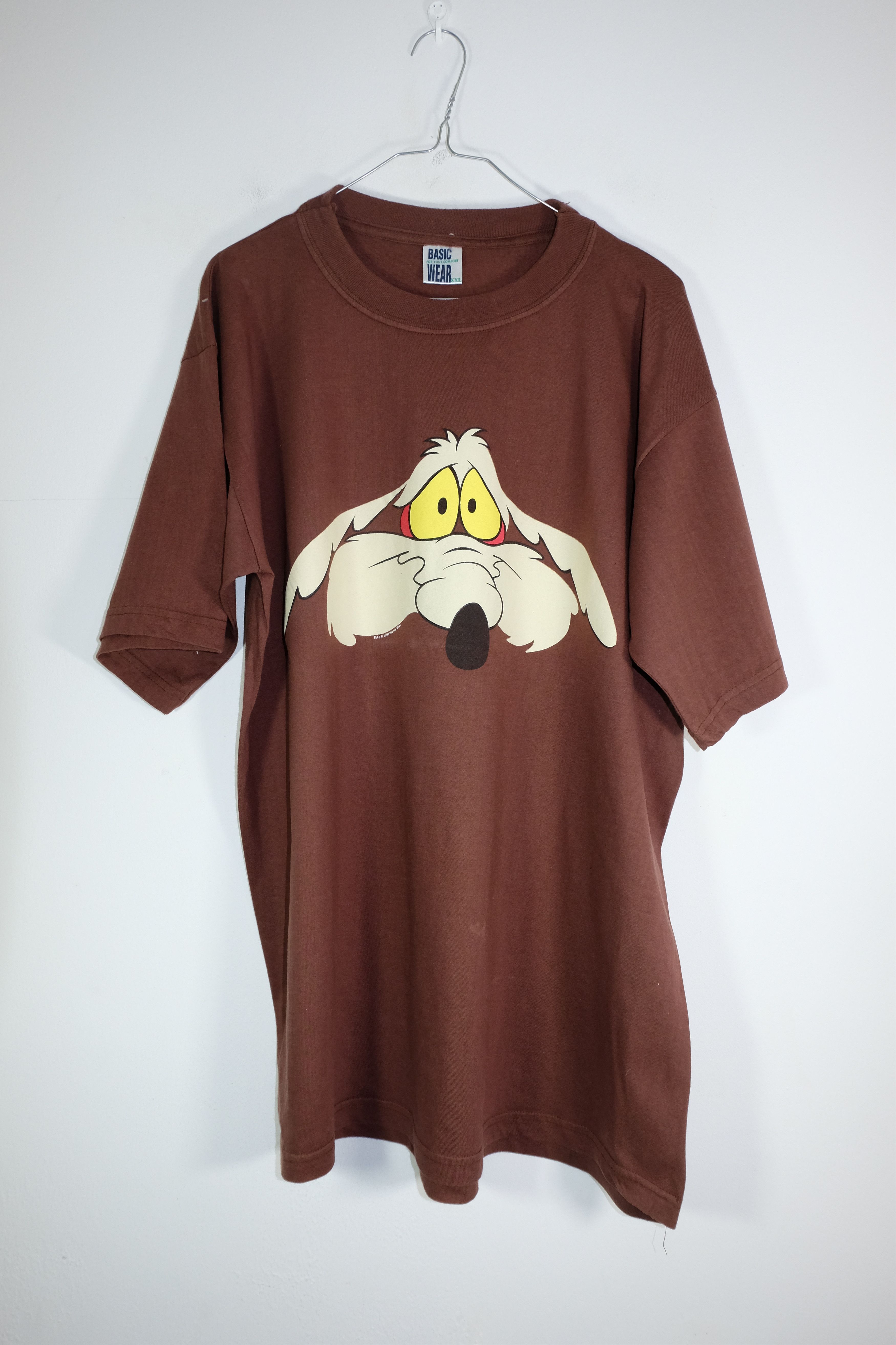 Vintage × Warner Bros 1998 Wile E. Coyote & Road Runner Brown T-shirt Size US XXL / EU 58 / 5 - 1 Thumbnail